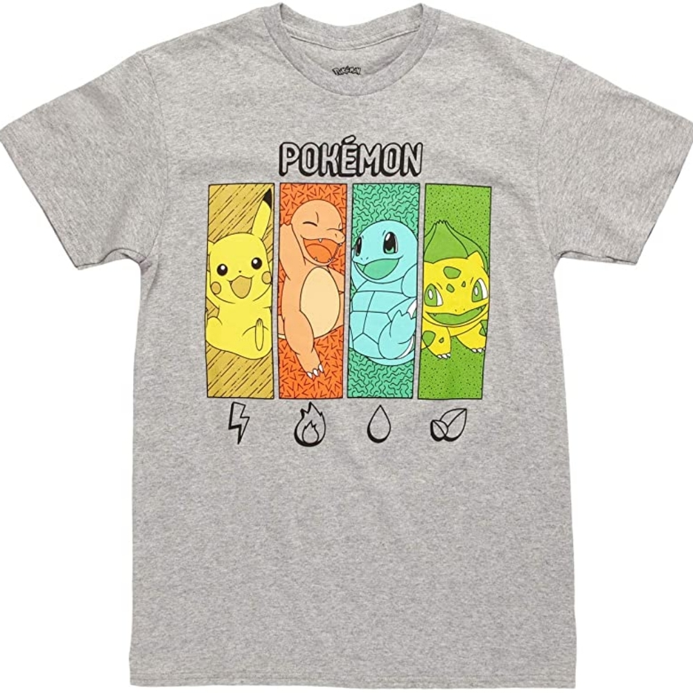 Pokemon shirt Kanto starters shirt